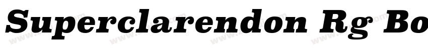 Superclarendon Rg Bo字体转换